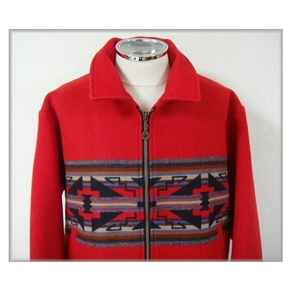 【美品】90s USA製　ダイワ精工期　ペンドルトン　ウールジャケット　総柄 highground_o-0049