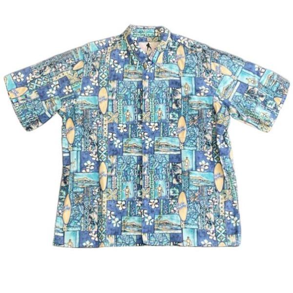レインスプーナー　エルヴィス　Elvis ブルーハワイ　アロハシャツ XS Reyn Spooner レインスプーナー アロハシャツ ELVIS IN HAWAII