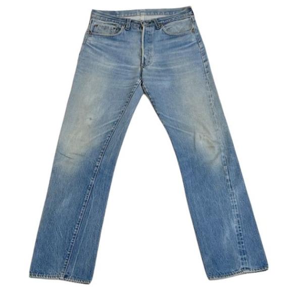 美品 Levi's 501 ホワイト アメ横ヤヨイ チェーンステッチ W82 美品 Levi's 501 ホワイト アメ横ヤヨイ チェーンステッチ W82