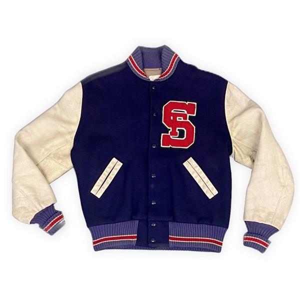 【NOS】Albion knitting millsスタジャン 38 VINTAGE 70's 米国製 ALBION KNITTING MILLS スタジャン アワード