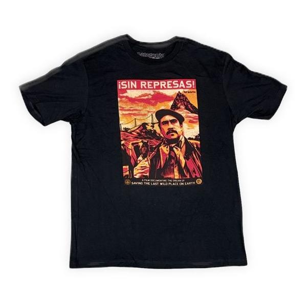 デッド 09 パタゴニア Tシャツ 映画 ワンエイティ・サウス patagonia M's 180 SOUTH SIN REPRESAS T-SHIRT ブラック 黒 M [ta-1739]