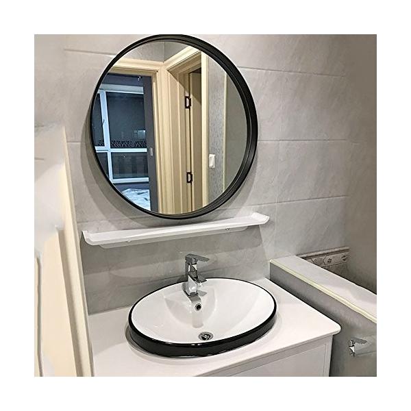 本物保証特価 限定版 化粧鏡ノルディックラウンド壁掛けトイレトイレミラー壁の装飾メイクアップハンギングミラー Size 卓上ミラー Size 50cm