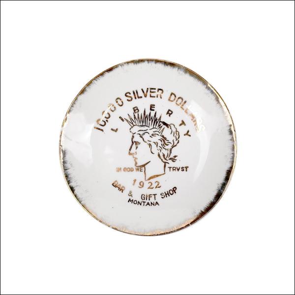 Souvenir Ceramic plate 10,000 Silver Dollars 1990s【USED】