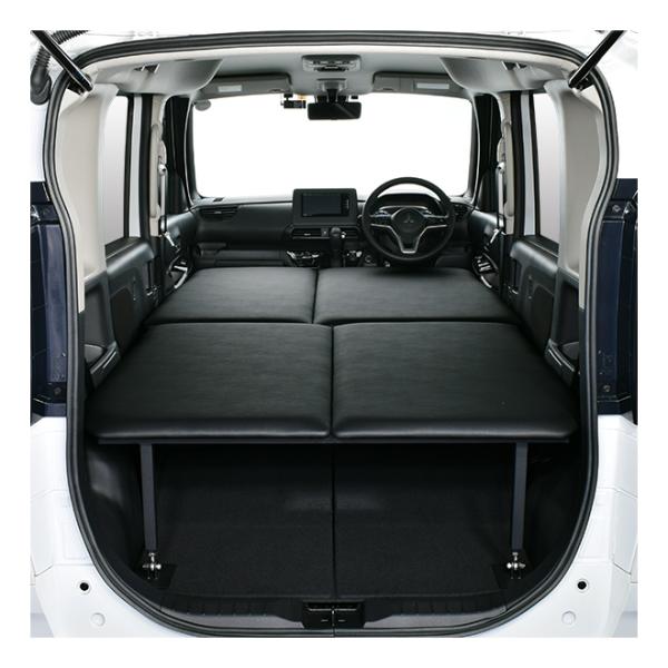 ルークス Ekクロス スペース 専用 ベッドキット レザータイプ クッション材mm Ekクロス スペース 車中泊 ルークス 車中泊 マット 日本製 Mgr Customs 通販 Paypayモール
