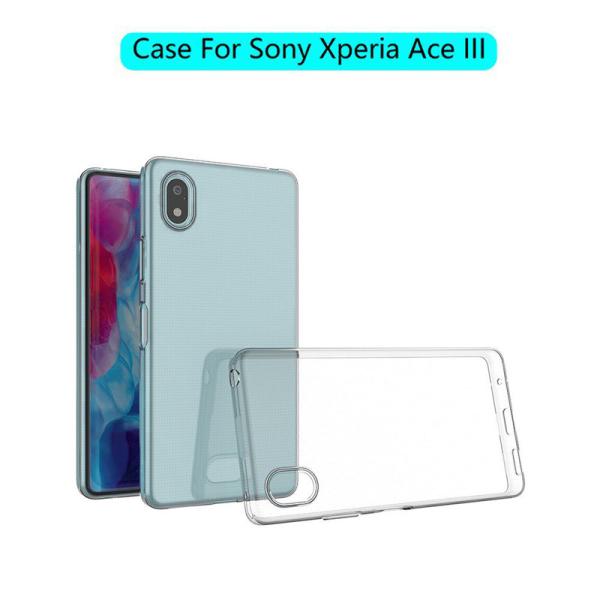 Xperia Ace III クリアケース SO-53C SOG08  カバー 高品質 TPU ソフトケース クリア 透明 ケース エクスペリア エース マークスリー スマホケース AceIII