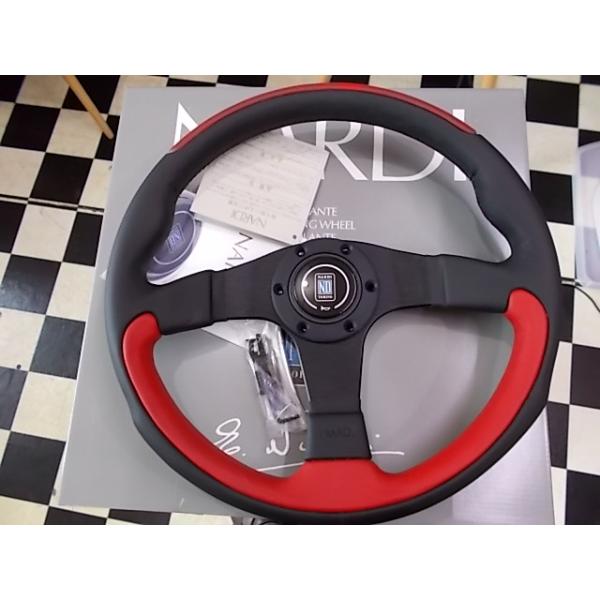 NARDI ナルディ Leader リーダー N807 ブラック/レッドレザー