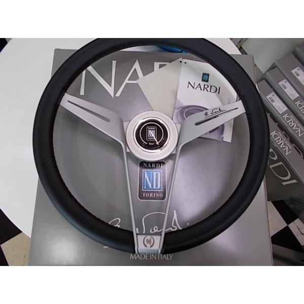 NARDI ナルディ 90周年記念 Novantesimo(ノバンテシモ）N221 BK/SIL/シルバーリング 355mm 当方在庫有 送料無料