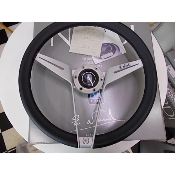 NARDI ナルディ 90周年記念 Novantesimo(ノバンテシモ）N222 BK/SIL/ホーンボタン 355mm 当方在庫有 送料無料