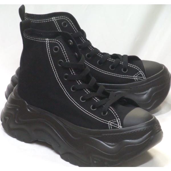 CONVERSE ALL STAR CITYHIKE HI ブラック/ブラック レディース コンバース オールスター シティハイク 軽量 厚底 ライト ハイソール ハイカット スニーカー