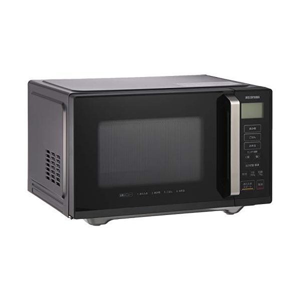 アイリスオーヤマ 電子レンジ 22L フラットテーブル ヘルツフリー 900W シンプル操作 ブラック IMBF2201B