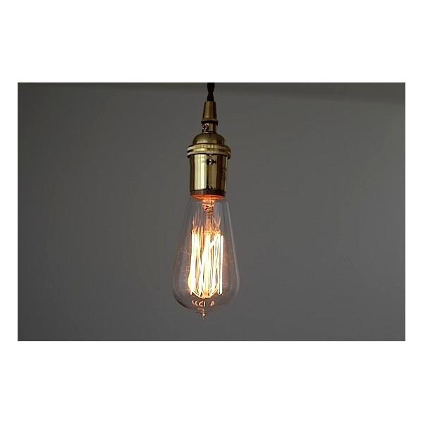 ソケットランプ E-26 ゴールド ビンテージスタイル 照明器具 天井照明