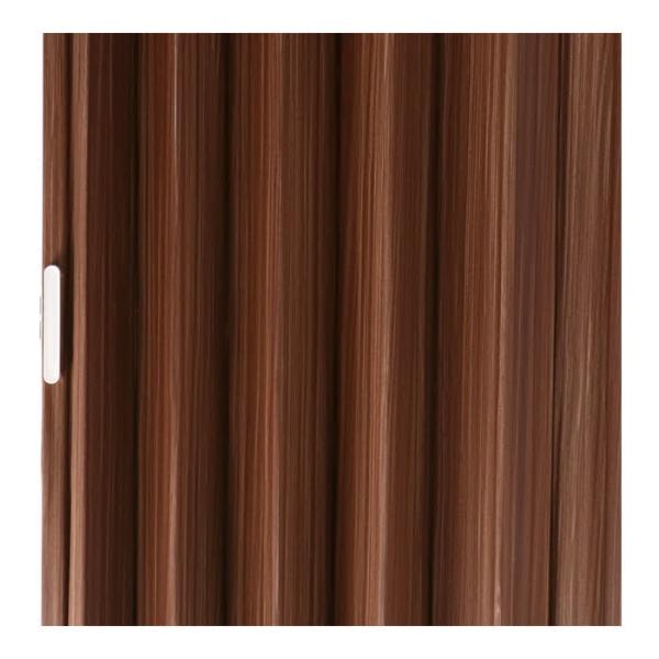 【特長】●簡易ドア・間仕切りに●専用レール付き●屋内用【仕様】●材質　本体・レール/塩化ビニル樹脂　中芯/ボール紙　取っ手/ＡＢＳ樹脂　ランナー/ポリアセタール●サイズ：約100ｘ174cm●カラー：ダークブラウン●付属品：レールx1,磁石...