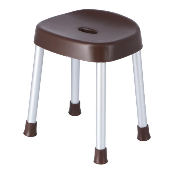 【特長】●通気性が良く、汚れやカビがつきにくいアルミ４本足！●高めの座面で腰の負担が少なく、らくらく立ち上がれる！【仕様】●耐荷重（静荷重）：100kg●重量：約1.05kg【使用上のご注意】●介護用にはご使用出来ません。●商品の上に立ち上...