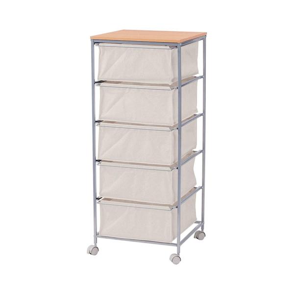 本体サイズ:幅44×奥行44×高さ101.5cm    本体重量:8.5kg    素材・材質:スチール(粉体塗装) 合成樹脂化粧合板 コットン商品の説明キッチンに増えていく調味料のボトルや食材のストック。リビングに広がるDVDや雑誌、子供...