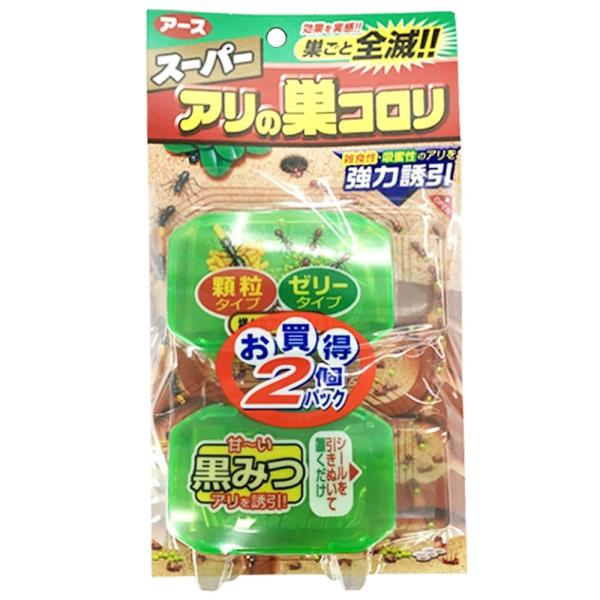 【コロリ】　３０粒✖️１０袋セット アース製薬 スーパー アリの巣コロリ 2個パック / 雑食性 吸密性 アリ