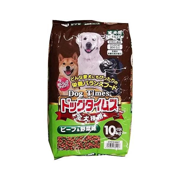 他サイト： LIFELEX ライフレックス コーナン オリジナル ドッグタイムス 10kg ビーフ&amp;野菜味 全犬種用の商品画像