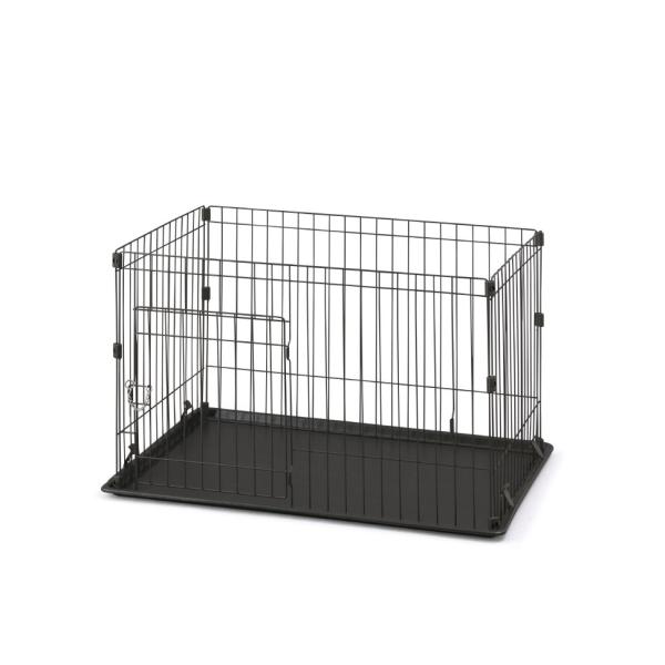 他サイト： アイリスオーヤマ システムサークルトレー付き P-STN-550 / システムサークルトレー付き サークル ケージ カゴ システムサークル 犬の商品画像