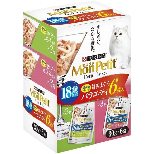他サイト： モンプチ プチリュクス１８歳 バラエティ６Ｐ　１８０ｇの商品画像