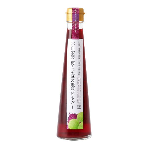 リ・ボーン 自家製梅と紫蘇の地熱ビネガー 200ml  酢 果物酢 フルーツビネガー 地熱 かんなわ温泉 別府温泉 大分県 お土産 凝縮ビネガー リボーン
