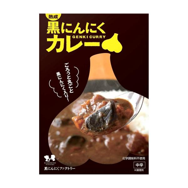 【自然共生】熟成黒にんにくカレー 180g / グルメ 青森 国産 調味料 ガーリック ニンニク レトルトカレー レトルト食品