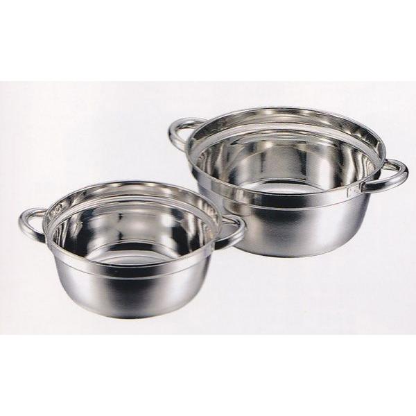 業務用18-8ステンレス段付料理鍋 KUROBA 39cm 2個セット　新品 業務用18-8ステンレス段付料理鍋 KUROBA 39cm 2個セット 新品 【公式通販】