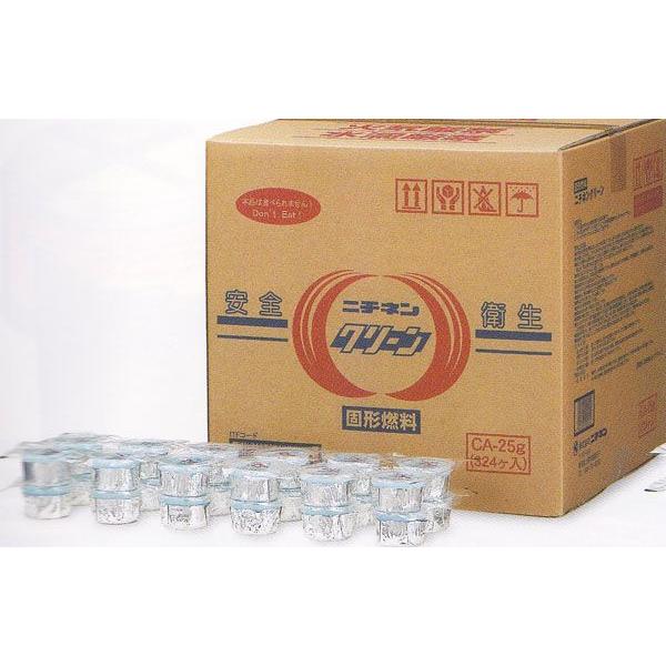 324個入り　１個あたりの燃焼時間約18分商品サイズ：径49×H28mm※商品サイズは容器サイズです。　　注意1※この商品はアルミ容器入りですので火皿および火皿付（一体型）コンロは絶対に使用しないでください。固形燃料が異常加熱し、大変危険で...