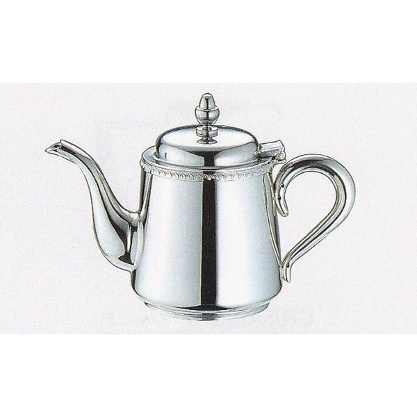 UK YUKIWA 18-8ステンレス 菊渕ティーポット 7人用 870cc 品番：0302