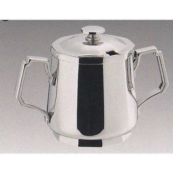 ステンレス角ポット SW 18-8ステンレス 角シュガーポット（蓋付） 5人用 280cc 品番：2204