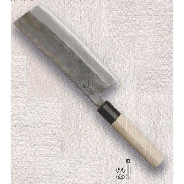 杉本 日本料理庖丁 本霞最上級品（A） 菜切 阪形 165mm 品番：1016 代