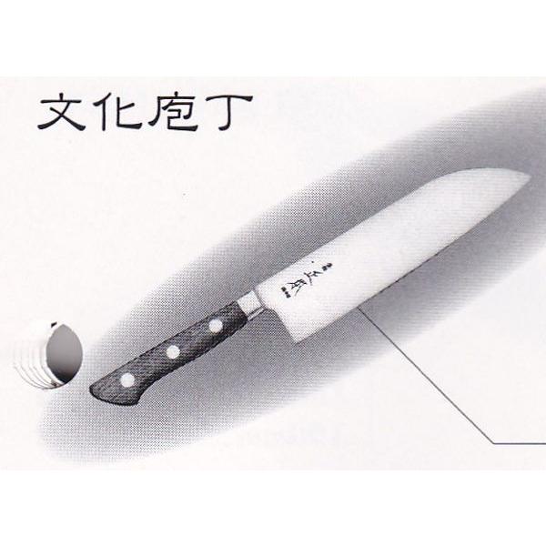 正本 最高級純鋼・パッカー柄（強化木） ツバ付 文化庖丁 170mm 品番