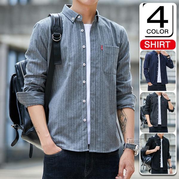 カジュアルシャツ メンズ 40代 50代 ファッション ストライプシャツ シャツジャケット 長袖 シャツ オックスフォード Buyee Buyee Japanese Proxy Service Buy From Japan Bot Online