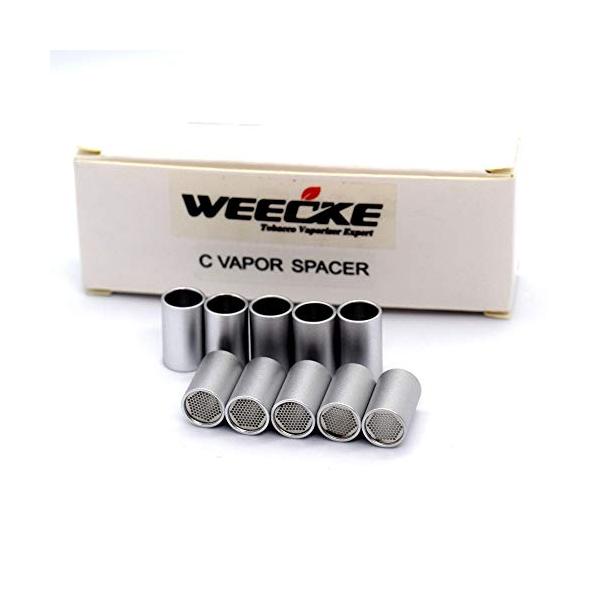 ◆商品名：WEECKE ヒーティングチューブ スペーサー 網付き 10個入り C-VAPOR3.4対応WEECKEE社のCVAPORシリーズ全てに使えるヒーティングチューブスペーサーです。 ぴったりのサイズ感です。※チャンバーの底網は元から...