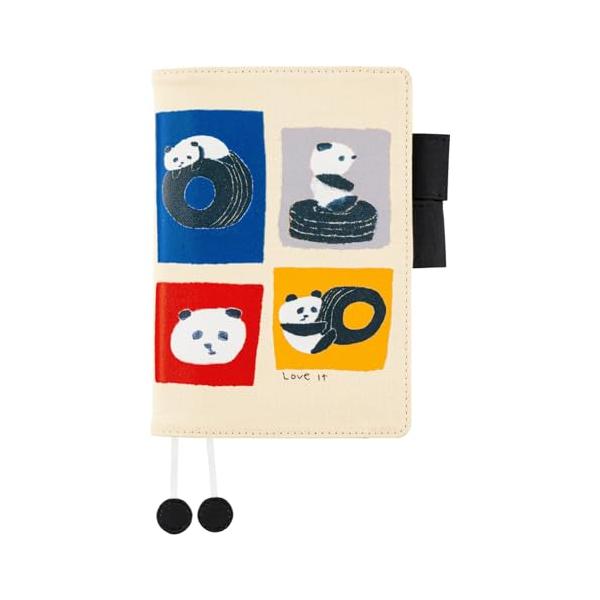 ほぼ日手帳 オリジナル(A6)サイズ手帳カバー 北村人/Love it（Panda