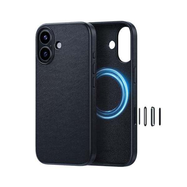 ◆商品名：NIMASO iPhone 17 用 ケース MagSafe対応 プレミアムPUレザーケース 全面保護 耐衝撃 米軍MIL規格 SGS認証 いPhone 17対応 マグネット充電対応 カメラコントロールボタン付き スマホケース 磁...