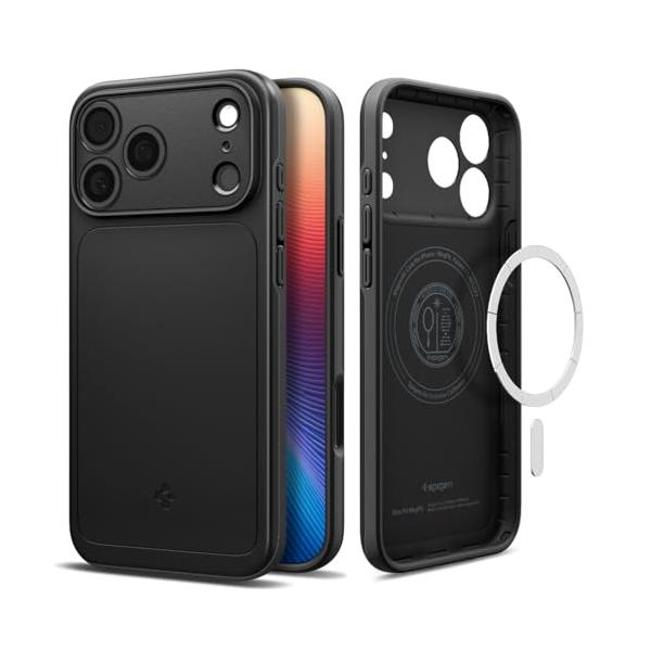 Spigen iPhone 17 Pro Max MagSafe対応 マグネット搭載 米軍MIL規格 マット 薄型 シン・フィット・マグフィット (ブ