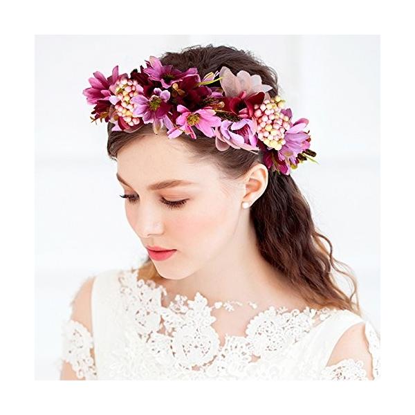 ザファンタジー Thefantasy 花かんむり 花冠 結婚式 ウエディング ブライダル 髪飾り Fhkan086pepk2w Fhkan0 Pindo