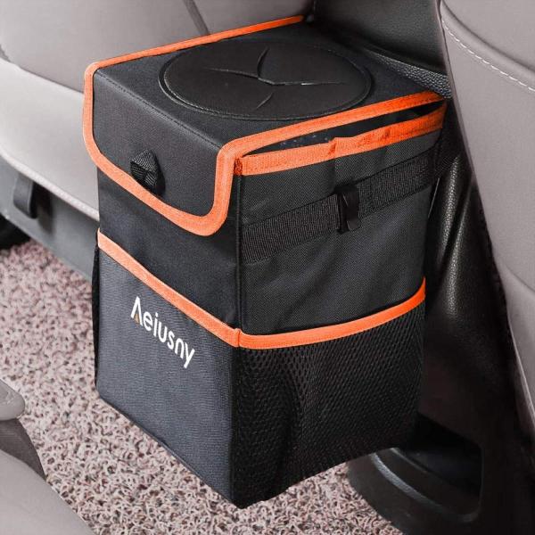 Aeiusny 車用 ゴミ箱 ごみ箱 車用収納ケース シートバックポケット 大容量 折りたたみ式