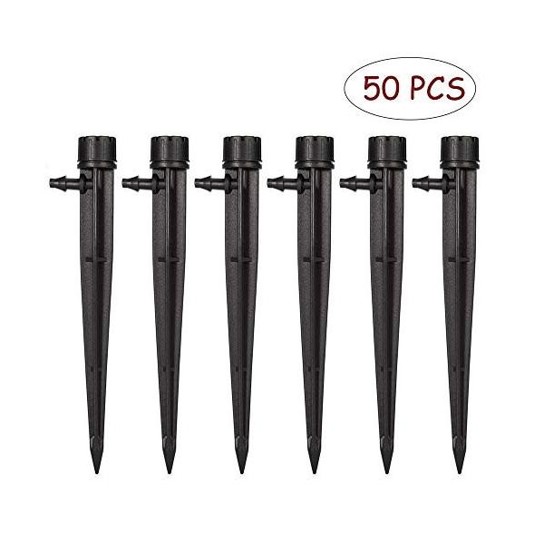 Kalolary 50個セット 水やり当番 自動水やり器 自動給水キャップ 水遣り器 じょうろ ペ 着後レビューで 送料無料 植物 野菜 ガーデニング 盆栽 分量調節