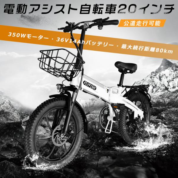 FLYFISH 電動自転車 電動アシスト自転車 20インチ 型式認定アシスト