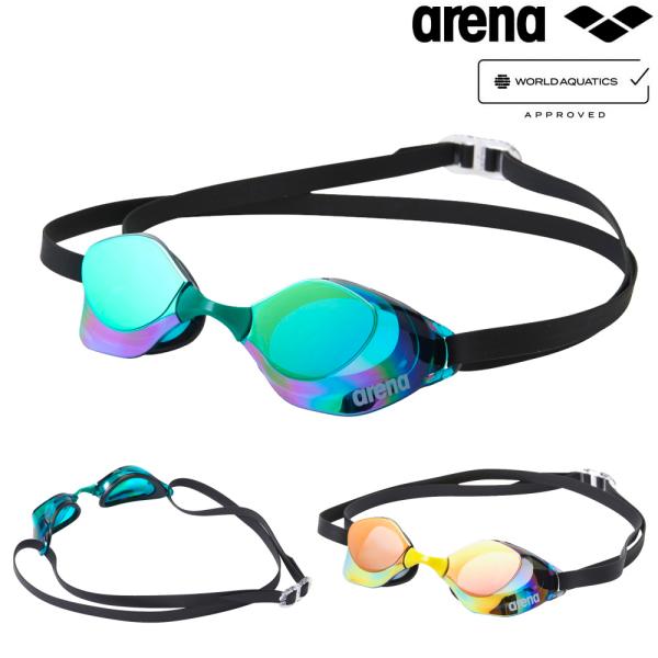 アリーナ ARENA 水泳 レーシングゴーグル アクアフォーススイフトエース AQUAFORCE SWIFT A ミラーレンズ レンズパッド付 WA承認モデル fina承認 スワイプくもり止め 競泳 2026年春夏モデル限定カラー AGL-...