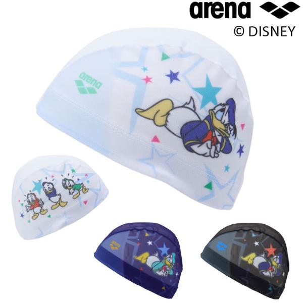 アリーナ ARENA 水泳 メッシュキャップ ディズニー “ドナルド・ダック” スイムキャップ 水泳帽 水泳小物 2025年秋冬モデル AS5FSC81U