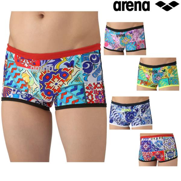 アリーナ ARENA 競泳水着 練習用水着 メンズ トレーニングスパッツ ショートレッグ タフスーツ タフスキンT2E 競泳練習水着 2025年秋冬モデル FUSION COLORS AS5FWM21M