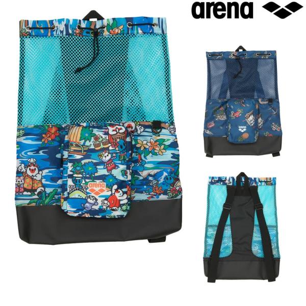 アリーナ ARENA 水泳 メッシュバックパック Isles of Memory アリーナくん ナップサック ナップザック スポーツバッグ 2026年秋冬モデル AS6FBP16U