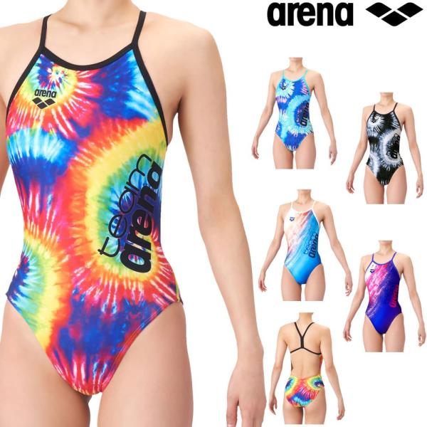 アリーナ ARENA 競泳水着 練習用水着 レディース タフスーツ タフスキンT2E team arena トレーニングワンピース オープンバック 競泳練習水着 2026年春夏モデル AS6SWM12L