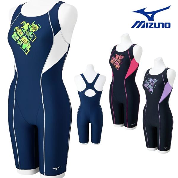 ミズノ MIZUNO フィットネス水着 レディース STROKE ONEオールインワン パッド付き 2025年春夏モデル N2JGC311