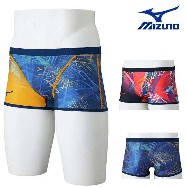 ミズノ MIZUNO 競泳水着 練習用水着 メンズ エクサースーツ ショートスパッツ U-Fit 競泳練習水着 2025年秋冬モデル N2MBC571