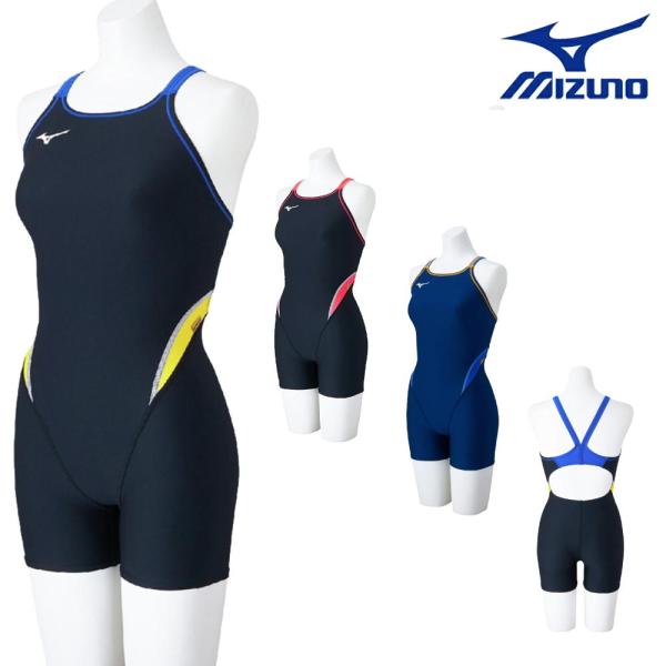 ミズノ MIZUNO 競泳水着 練習用水着 レディース エクサースーツ ミディアムハーフスーツ EXER SUITS U-Fit 競泳練習水着 2025年春夏モデル N2MGC264