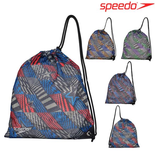 スピード SPEEDO 水泳 ノベルティーメッシュバッグ(M) スイミングバッグ ナップサック 2024年春夏モデル SE22406