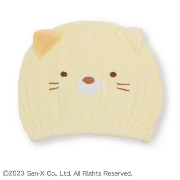 タオルキャップ ヘアーキャップ すみっコぐらし ねこ サンタン マイクロファイバー 吸水タオル 水泳小物 スイミング プール タオル SNT-SG-0697