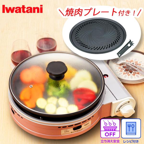 Iwatani（イワタニ） 岩谷産業 [お得]焼肉プレートLセット（取っ手付